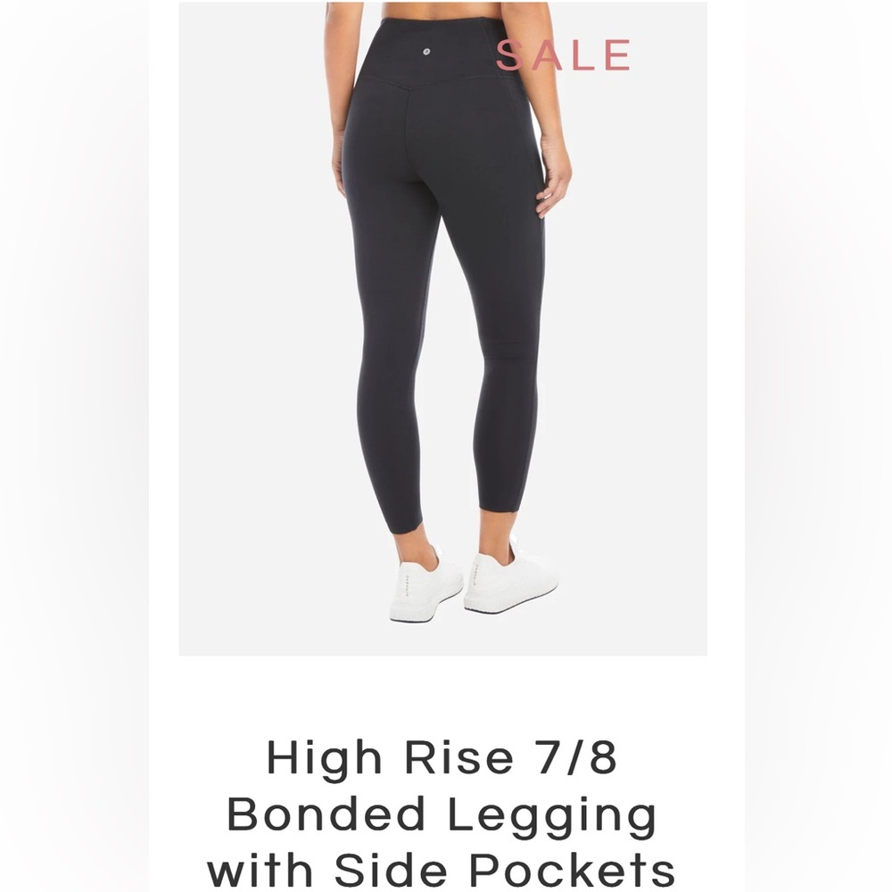 Danskin High Rise 7/8 leggings w/ bonded deep side pockets